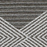 4' X 6' Gray and Ivory Geometric Area Rug - Homeroots - Flyclothing LLC