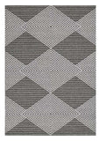10' X 13' Gray and Ivory Geometric Area Rug - Homeroots - Flyclothing LLC