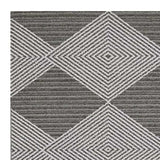 10' X 13' Gray and Ivory Geometric Area Rug - Homeroots - Flyclothing LLC