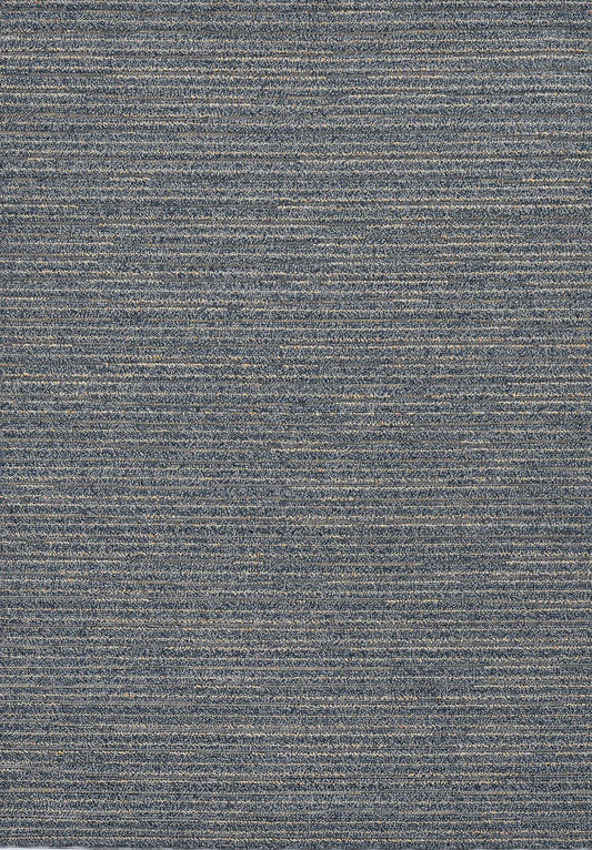 7' X 9' Denim Blue Abstract Indoor Outdoor Area Rug - Homeroots - Flyclothing LLC