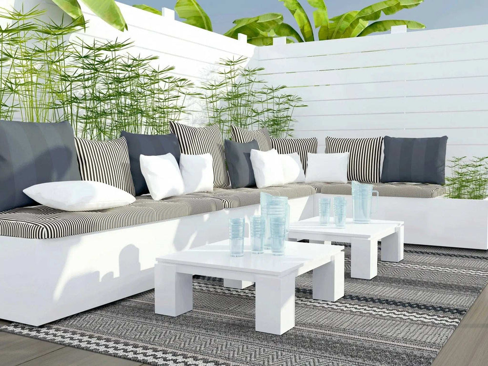 4' X 6' Taupe Striped Area Rug - Homeroots - Flyclothing LLC