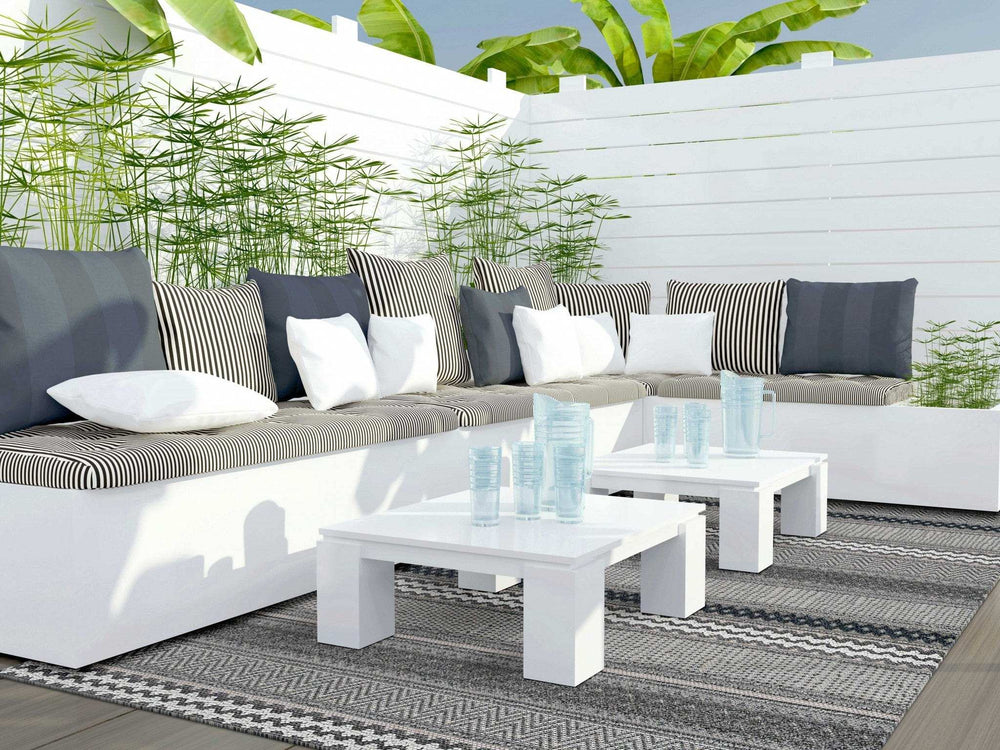 8' X 10' Taupe Striped Area Rug - Homeroots - Flyclothing LLC