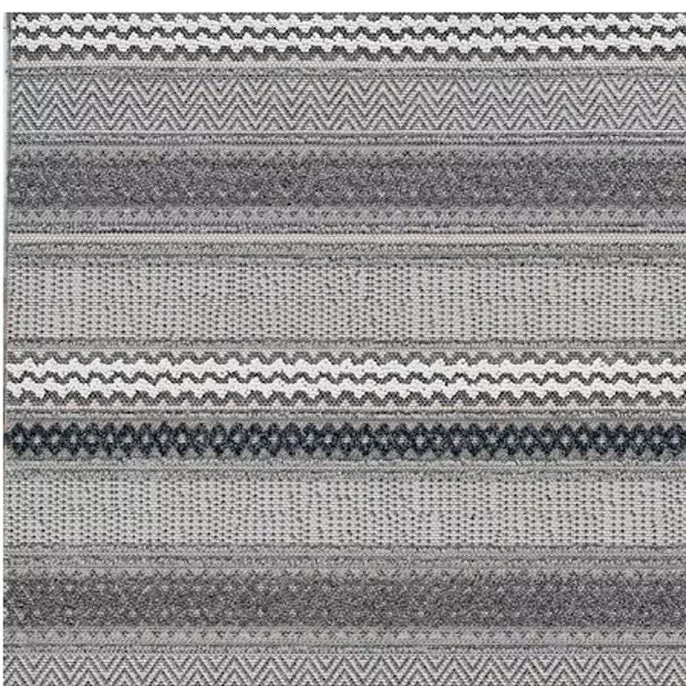 8' X 10' Taupe Striped Area Rug - Homeroots - Flyclothing LLC