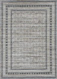 4' X 6' Gray Chevron Indoor Outdoor Area Rug - Homeroots - Flyclothing LLC