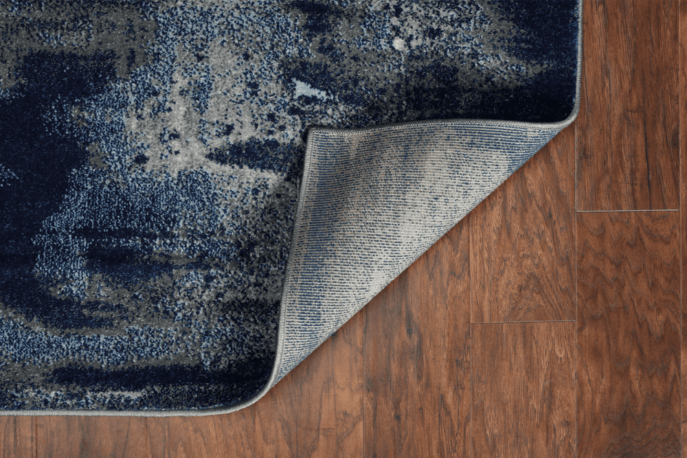 3' X 5' Ice Blue Abstract Brushstrokes Area Rug - Homeroots - Flyclothing LLC