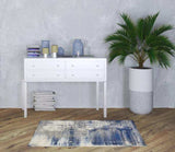 3' X 5' Ice Blue Abstract Brushstrokes Area Rug - Homeroots - Flyclothing LLC