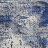 3' X 5' Ice Blue Abstract Brushstrokes Area Rug - Homeroots - Flyclothing LLC