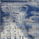 7' X 10' Ice Blue Machine Woven Abstract Indoor Area Rug - Homeroots - Flyclothing LLC