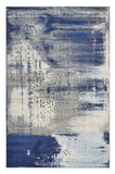 7' X 10' Ice Blue Machine Woven Abstract Indoor Area Rug - Homeroots - Flyclothing LLC