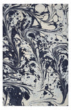 3' X 5' Blue Abstract Splashes Area Rug - Homeroots - Flyclothing LLC