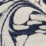 7' X 10' Blue Machine Woven Abstract Indoor Area Rug - Homeroots - Flyclothing LLC