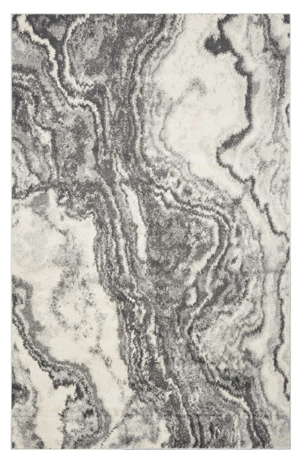 7' X 9' Ivory Shag Area Rug - Homeroots - Flyclothing LLC