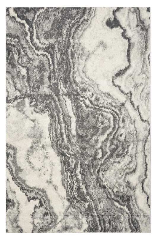 7' X 9' Ivory Shag Area Rug - Homeroots - Flyclothing LLC