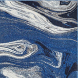 5' X 7' Blue Abstract Design Indoor Area Rug - Homeroots - Flyclothing LLC