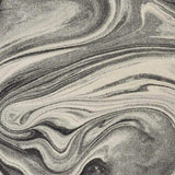 3' X 5' Grey Black Machine Woven Marble Indoor Area Rug - Homeroots - Flyclothing LLC