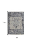8' X 10' Sand And Charcoal Diamond Area Rug - Homeroots - Flyclothing LLC