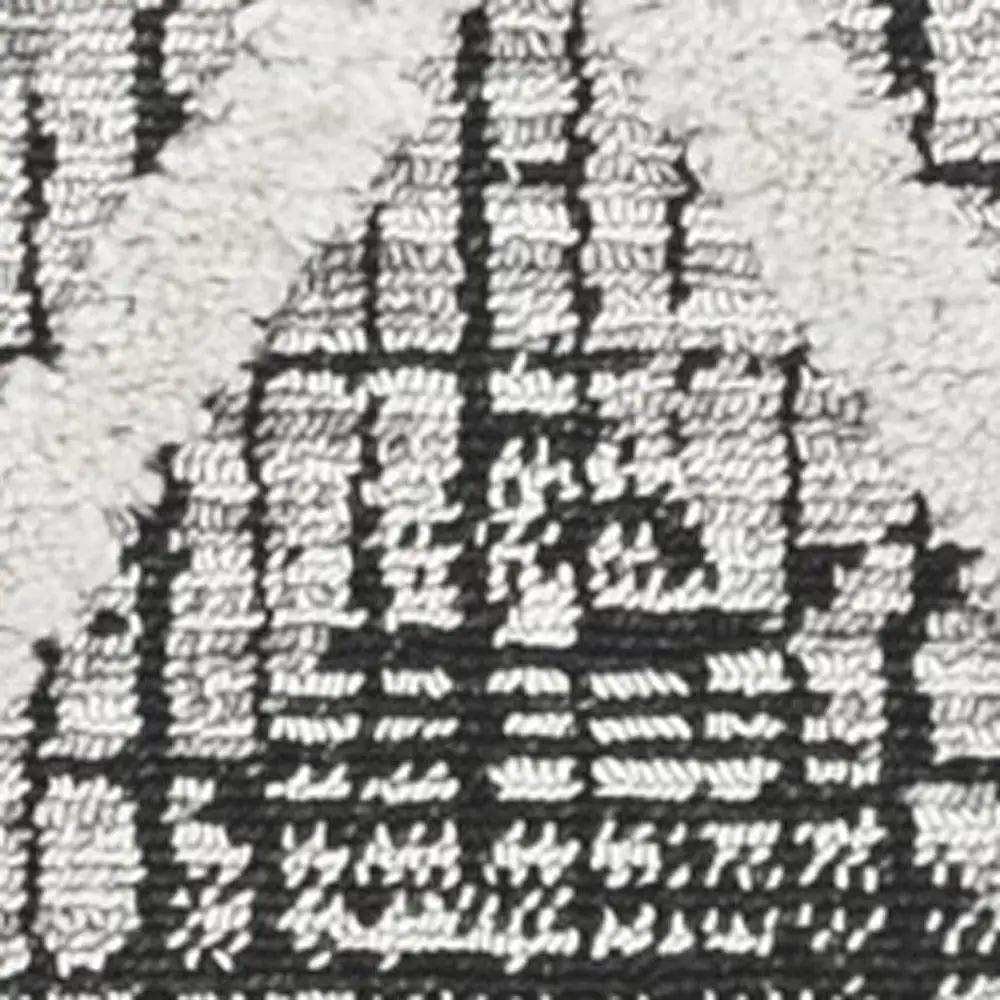 3' X 5' Charcoal Geometric Area Rug - Homeroots - Flyclothing LLC