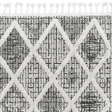 5' X 8' Charcoal Geometric Area Rug - Homeroots - Flyclothing LLC