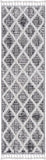 5' X 8' Charcoal Geometric Area Rug - Homeroots - Flyclothing LLC