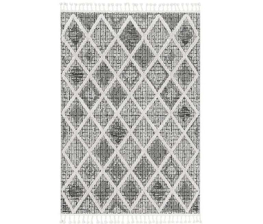 105 X 156 Charcoal Polyester Rug - Homeroots - Flyclothing LLC
