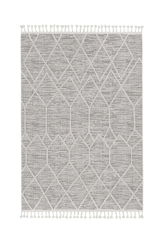 3' X 5' Ivory Geometric Area Rug - Homeroots - Flyclothing LLC