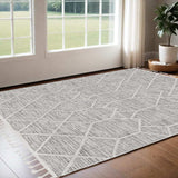 3' X 5' Ivory Geometric Area Rug - Homeroots - Flyclothing LLC