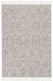 5' X 8' Gray and Ivory Abstract Area Rug - Homeroots - Flyclothing LLC