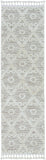 8' Beige and Ivory Geometric Runner Rug - Homeroots - Flyclothing LLC