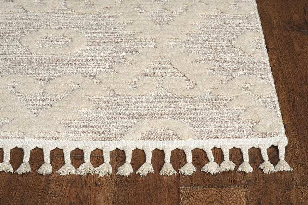3' X 5' Ivory Chevron Area Rug - Homeroots - Flyclothing LLC