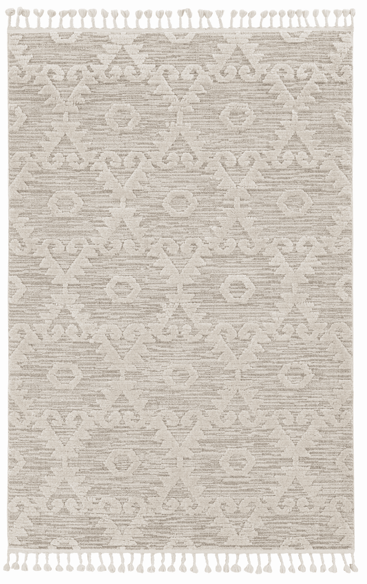3' X 5' Ivory Chevron Area Rug - Homeroots - Flyclothing LLC