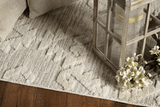 8' X 11' Ivory Beige Diamond Area Rug - Homeroots - Flyclothing LLC