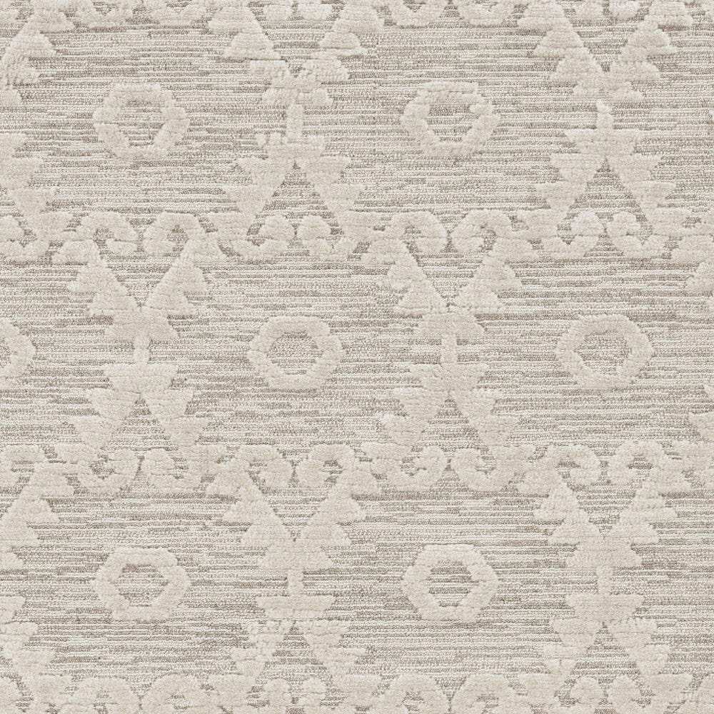 9' X 13' Beige and Ivory Geometric Area Rug - Homeroots - Flyclothing LLC
