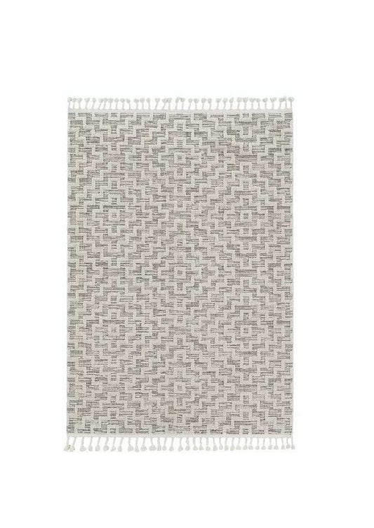 105 X 156 Ivory Grey Polyester Rug - Homeroots - Flyclothing LLC