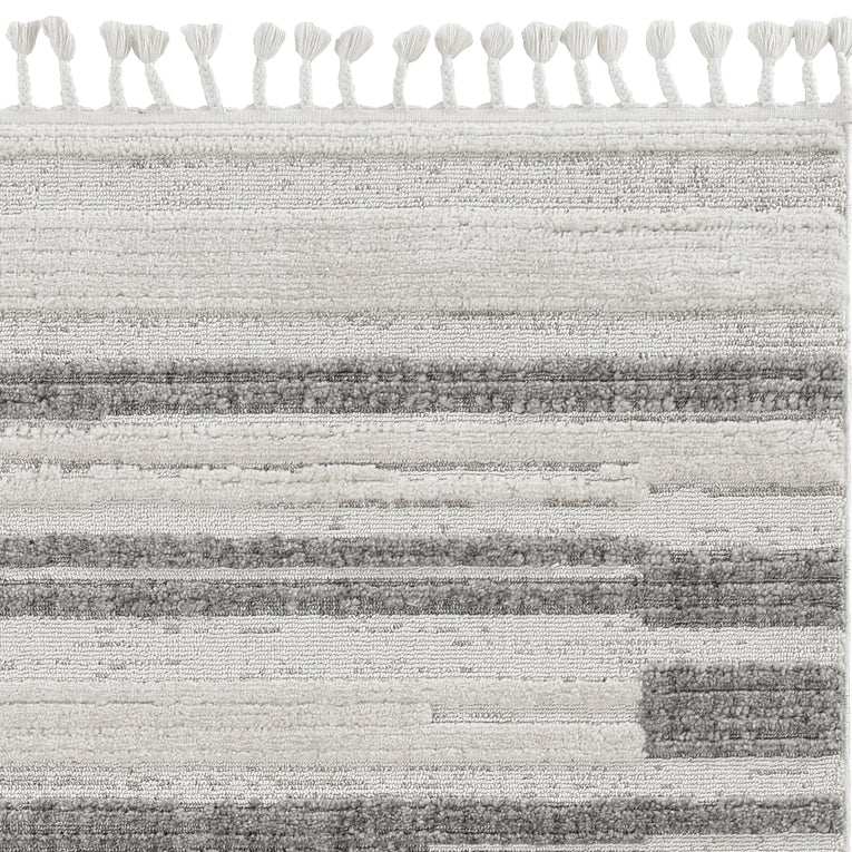 12' X 15' Gray and Ivory Abstract Area Rug - Homeroots - Flyclothing LLC