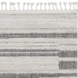 5' X 8' Gray and Ivory Abstract Area Rug - Homeroots - Flyclothing LLC