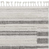 9' X 13' Ivory Grey Machine Woven Abstract Color Block Indoor Area Rug - Homeroots - Flyclothing LLC