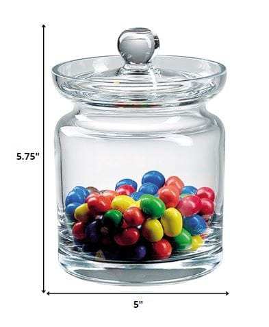 55 Mouth Blown Crystal Lead Free Biscuit Or Candy Jar - Homeroots - Flyclothing LLC