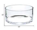 5.5" Mouth Blown Crystal All Purpose Lead Free Bowl - Homeroots