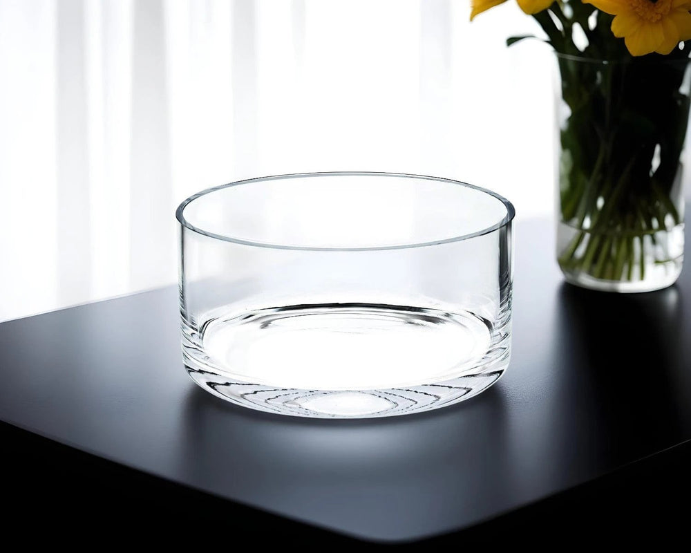 5.5" Mouth Blown Crystal All Purpose Lead Free Bowl - Homeroots