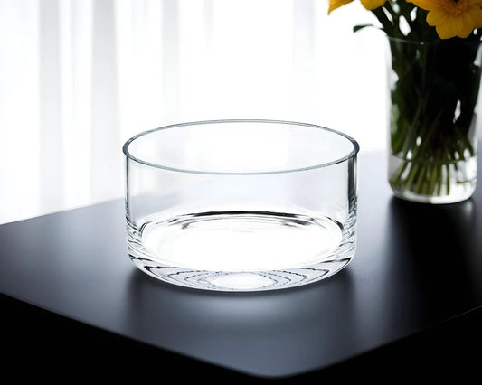 5.5" Mouth Blown Crystal All Purpose Lead Free Bowl - Homeroots