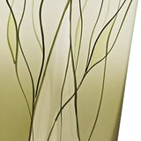 8 Mouth Blown European Made Green Glass Hand Decorated Squarish Vase - Homeroots - Flyclothing LLC