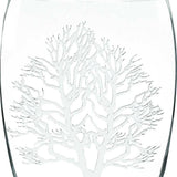 12 Mouth Blown Frosted Crystal European Made Tree Of Life Vase - Homeroots - Flyclothing LLC