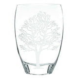 12 Mouth Blown Frosted Crystal European Made Tree Of Life Vase - Homeroots - Flyclothing LLC