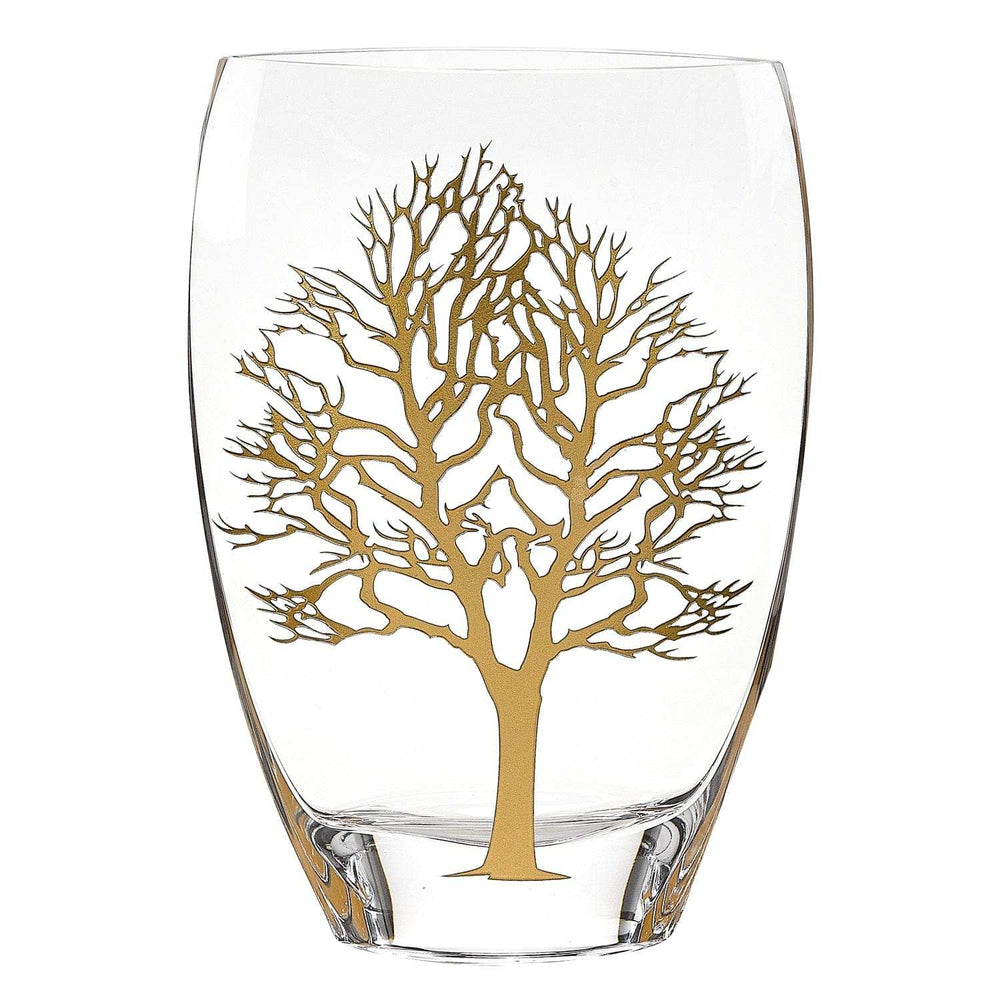 12 Mouth Blown Gold Tree Of Life Vase - Homeroots - Flyclothing LLC