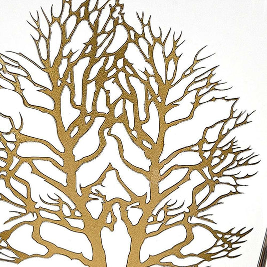 12 Mouth Blown Gold Tree Of Life Vase - Homeroots - Flyclothing LLC