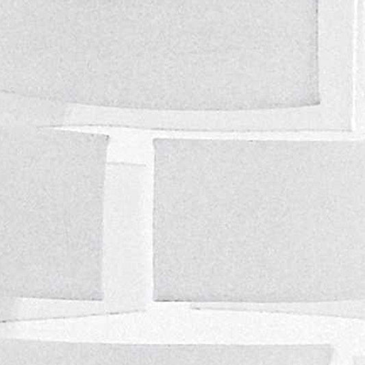 12" Mouth Blown Frosted Crystal European Made Wall Design Vase - Homeroots