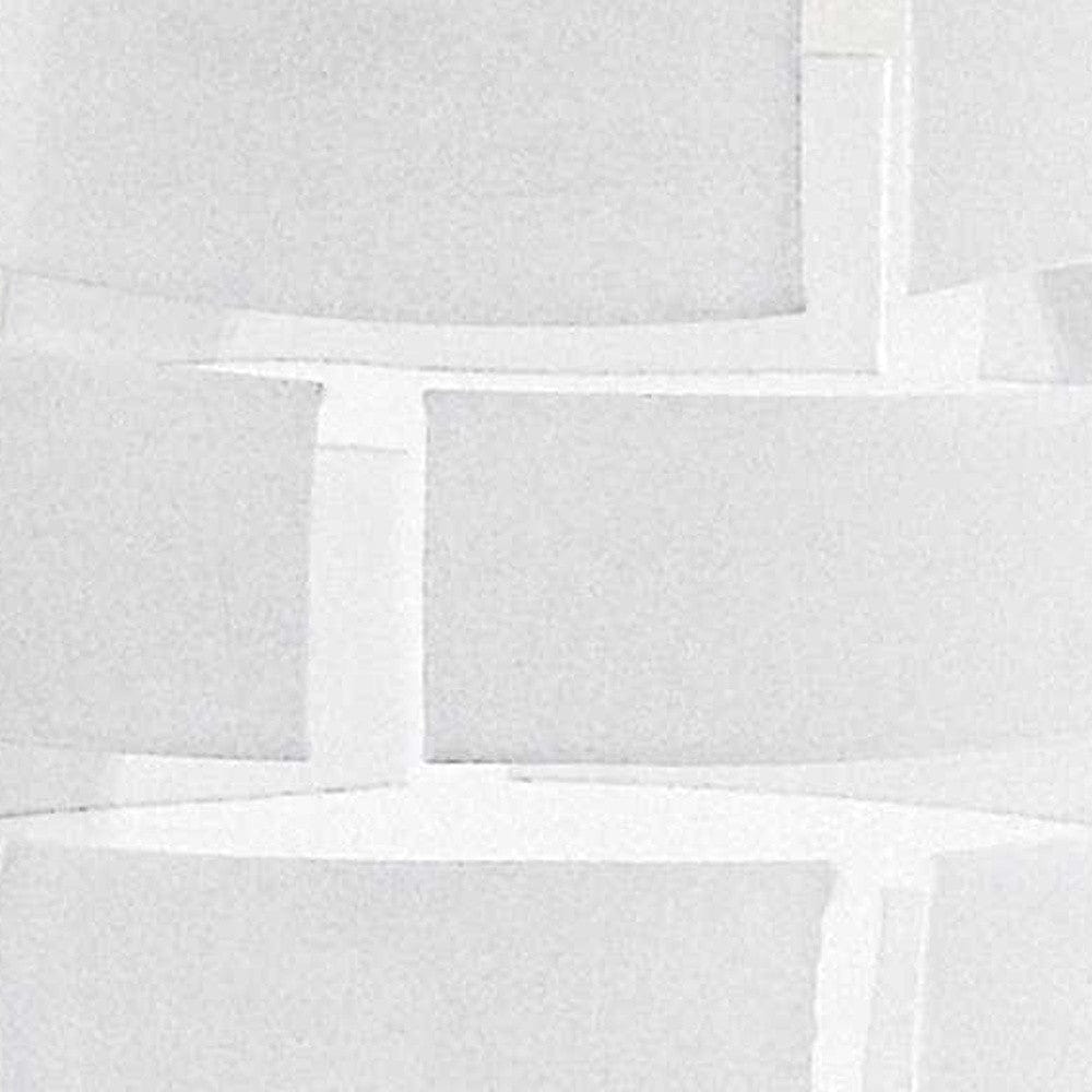 12" Mouth Blown Frosted Crystal European Made Wall Design Vase - Homeroots - Flyclothing LLC