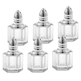 Individual Silver Crystal Salt And Peppers Gift Boxed 6 Pc Set - Homeroots - Flyclothing LLC