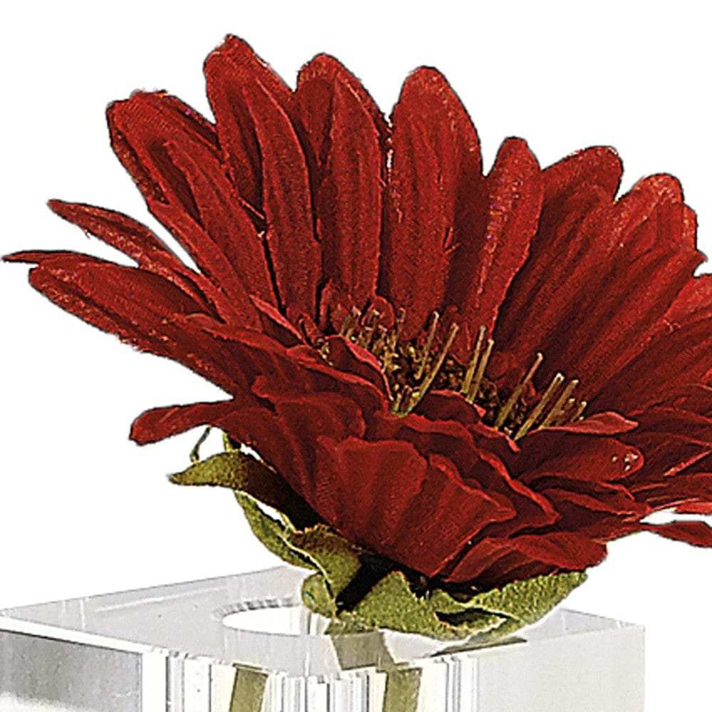 9 Hand Crafted Crystal Square Optical Bud Vase - Homeroots - Flyclothing LLC