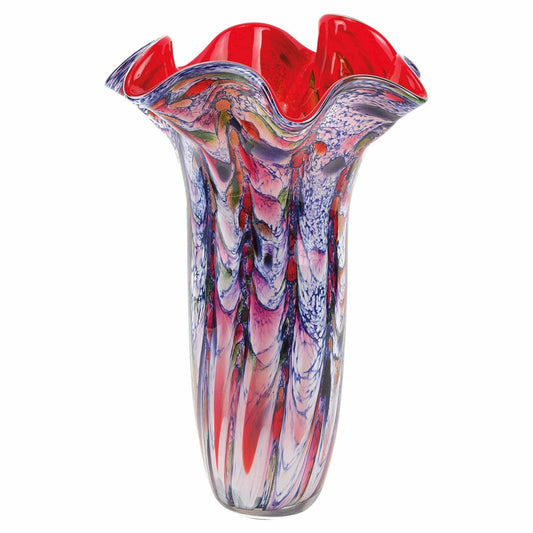 17 Multicolor Glass Art Napkin Vase - Homeroots - Flyclothing LLC